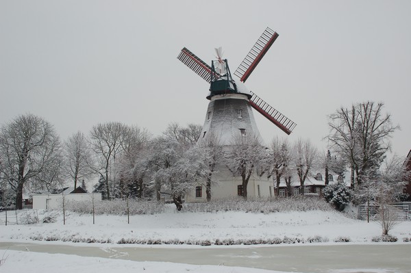 Windmühle Johanna im Winter